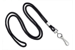 1/8" Round Lanyard - Black