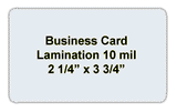 Business Card Size Laminating Pouches