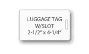 Luggage Tag Size Laminating Pouch w/Slot